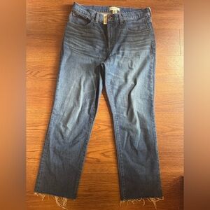 Madewell 90’s straight cropped Mid Rise Jean size 29